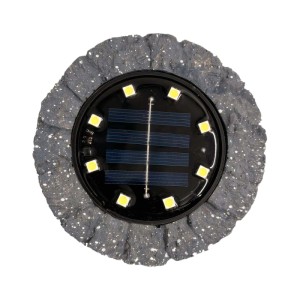 Eko-Light Lampka solarna ROCK 0,1W 3000K 3lm IP44 czarna
