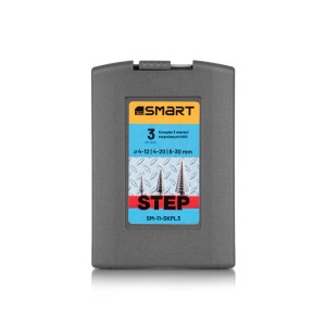 SMART365 Zestaw wierteł stożkowych stopniowych HSS - 3 szt.