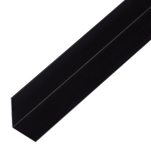 Czarny profil kątowy aluminiowy Alberts, 30x30x2000 mm.