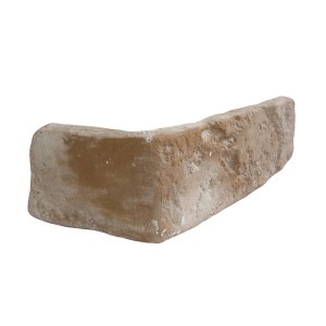 Element narożny t.b.t. z jasnego kamienia naturalnego do dekoracyjnego projektowania ścian.