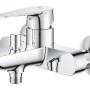 Bateria wannowa Grohe QuickFix Start Edge do montażu ściennego, chrom.