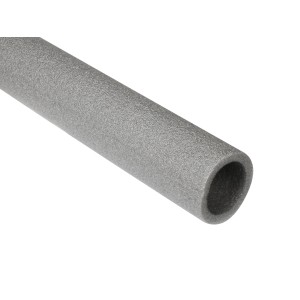 Szara piankowa izolacja rur, akcesoria do materiałów izolacyjnych.