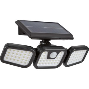 Naświetlacz solarny z czuj. ruchu PIR 3W 300lm czarny