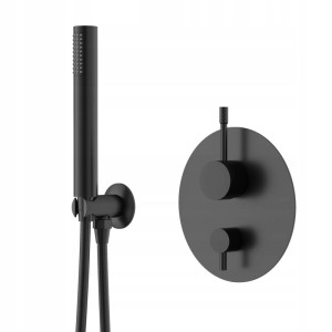 Granitan Zestaw prysznicowy podtynkowy Glami czarna