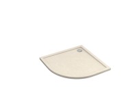 Schedpol Brodzik półokrągły Larix 90 kaszmirowy struktura 90x90x4,5 Schedpol Brodzik półokrągły Larix 90 kaszmirowy struktura 90x90x4,5