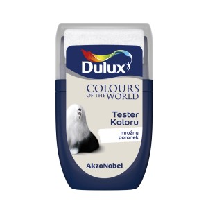 Tester koloru Dulux „mrożny poranek“: Próba koloru ścian.