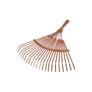 Grabie wachlarzowe 39 cm z metalu, idealne do grabienia liści w ogrodzie.