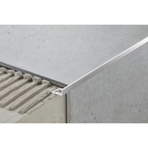 Cezar Profil aluminiowy do glazury tytan szczotkowany 8x1x2500 mm