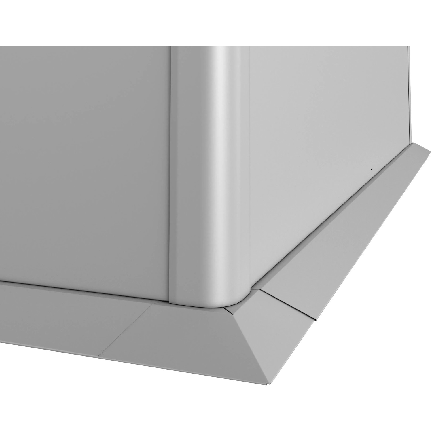 Biohort Listwa cokołowa do grządki 2 m x 1 m srebrno-metaliczne