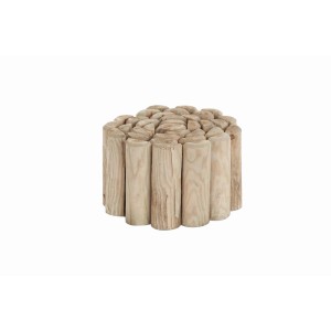 Drewniana palisada jako obrzeże, naturalna, do ogrodu i na rabaty