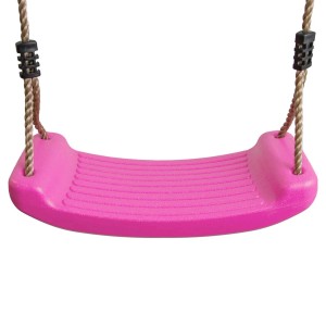 4IQ Siedzisko huśtawki regulowane jasno różowe 9 x 42 x 17 cm