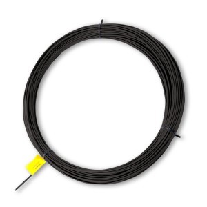 Czarny drut t.b.t. do ogrodzeń i aranżacji ogrodów.