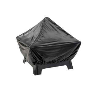 Palenisko Landmann, 66,5 cm, czarne, przykryte pokrowcem ochronnym.