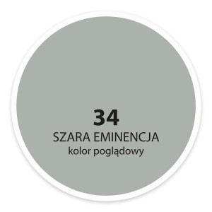 Próbka koloru farby do ścian t.b.t., odcień 34, elegancki szary.