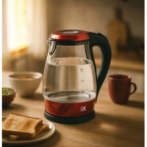 Kalorik Czajnik elektryczny bezprzewodowy JK 1042 R szklany 2000W 1,7L