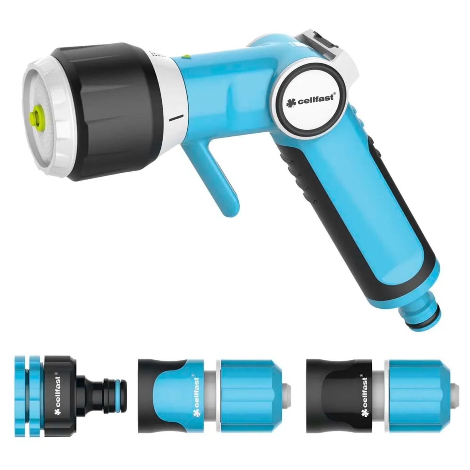 Cellfast Zestaw ze zraszaczem pistoletowym w-funkcyjnym ENERGO 13 mm (1/2")