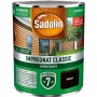 Puszka Sadolin Impregnat Classic, odcień Heban, do ochrony drewna na zewnątrz.