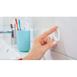 Tesa Powerstrips Haczyk S Owalny, samoprzylepny, montaż w łazience, zestaw 3 szt.