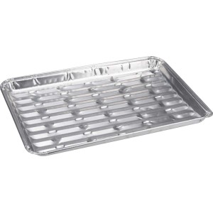 Prostokątna aluminiowa taca do grillowania, akcesoria do grilla.