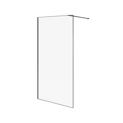 Durasan Kabina walk in Ultra Slim 100 czarna