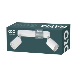 t.b.t. Listwa oświetleniowa LED, 2-punktowa, biała, w opakowaniu produktu.