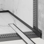 Eviso Listwa czołowa brodzikowa czarny mat 130 cm_2