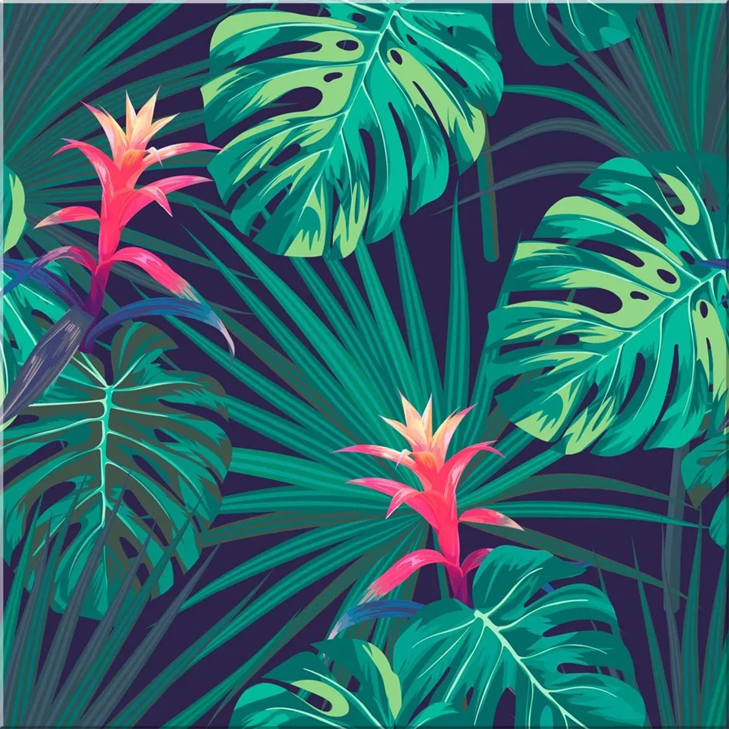 Panel Szklany Jungle 7 ESG 60 x 60 cm