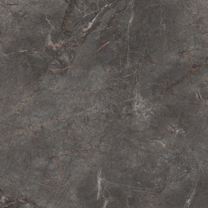 Szara płytka podłogowa z efektem marmuru, idealna do stylowych wnętrz.