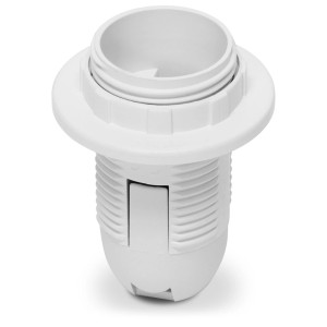 Biała oprawka lampy t.b.t. do montażu lamp.