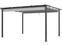 Pawilon ogrodowy VALLETON szary - 4 x 3 m