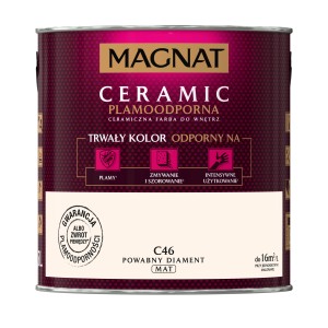 Wiadro z farbą Magnat Ceramic C46 Powabny Diament, matowa, kolorowa farba do ścian.
