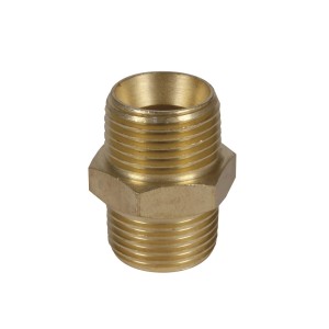 Einhell Podwójny nypl R 3/8" gwint zewnętrzny z metalu do łączenia rur.