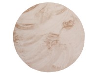 Indavo Dywan RABBIT-FUR koło średnica 100 cm jasny beż