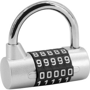 Srebrny zamek szyfrowy dla większego bezpieczeństwa. Kłódki firmy t.b.t.