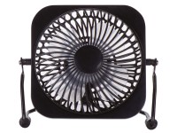 Wentylator biurkowy na USB czarny 4W 10 cm