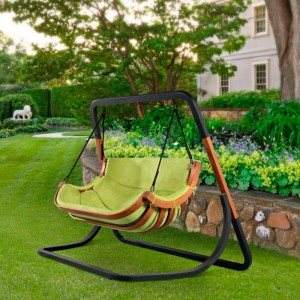 Huśtawka ogrodowa ALPHA zielona 2-osobowa