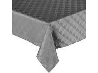 Obrus CHIC CUBE srebrny 140 cm x 300 cm