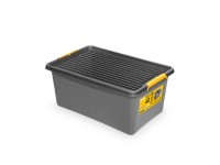 Pojemnik Solid Store z kółkami szary 40l 58x39x25 cm