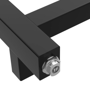 Giovanni Grzejnik łazienkowy TAI czarny mat 90 x 25 cm