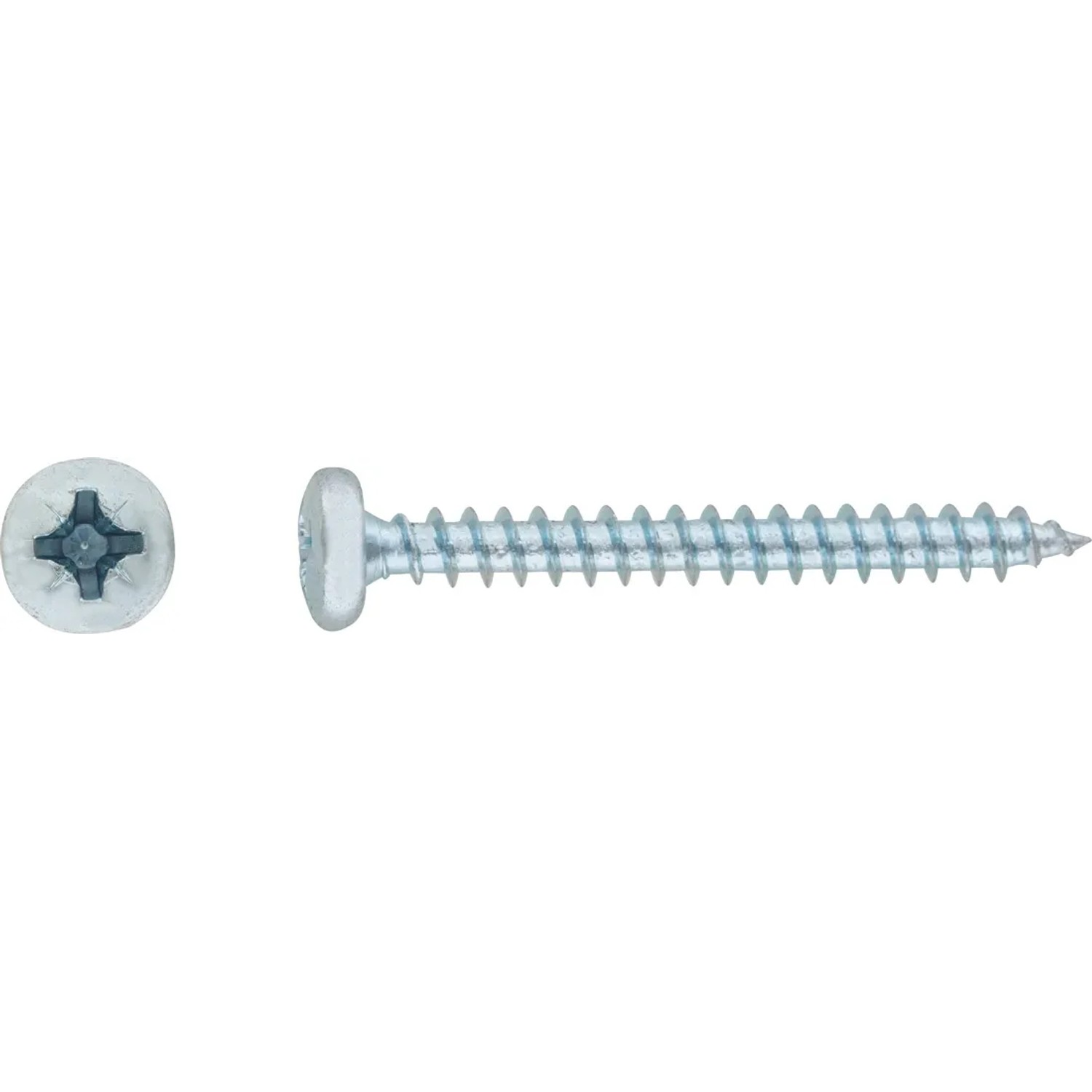 LUX-TOOLS Wkręt uniwersalny z łbem walec PZ Ø 3 mm x 20 mm ocynk 80 szt