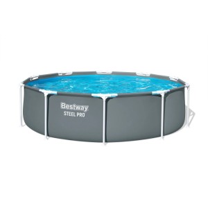 Basen na stelażu Steel Pro z pokrywą - śr. 305, wys. 76 cm