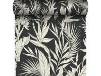 Tapeta winylowa na flizelinie Lucia czarno-beżowa