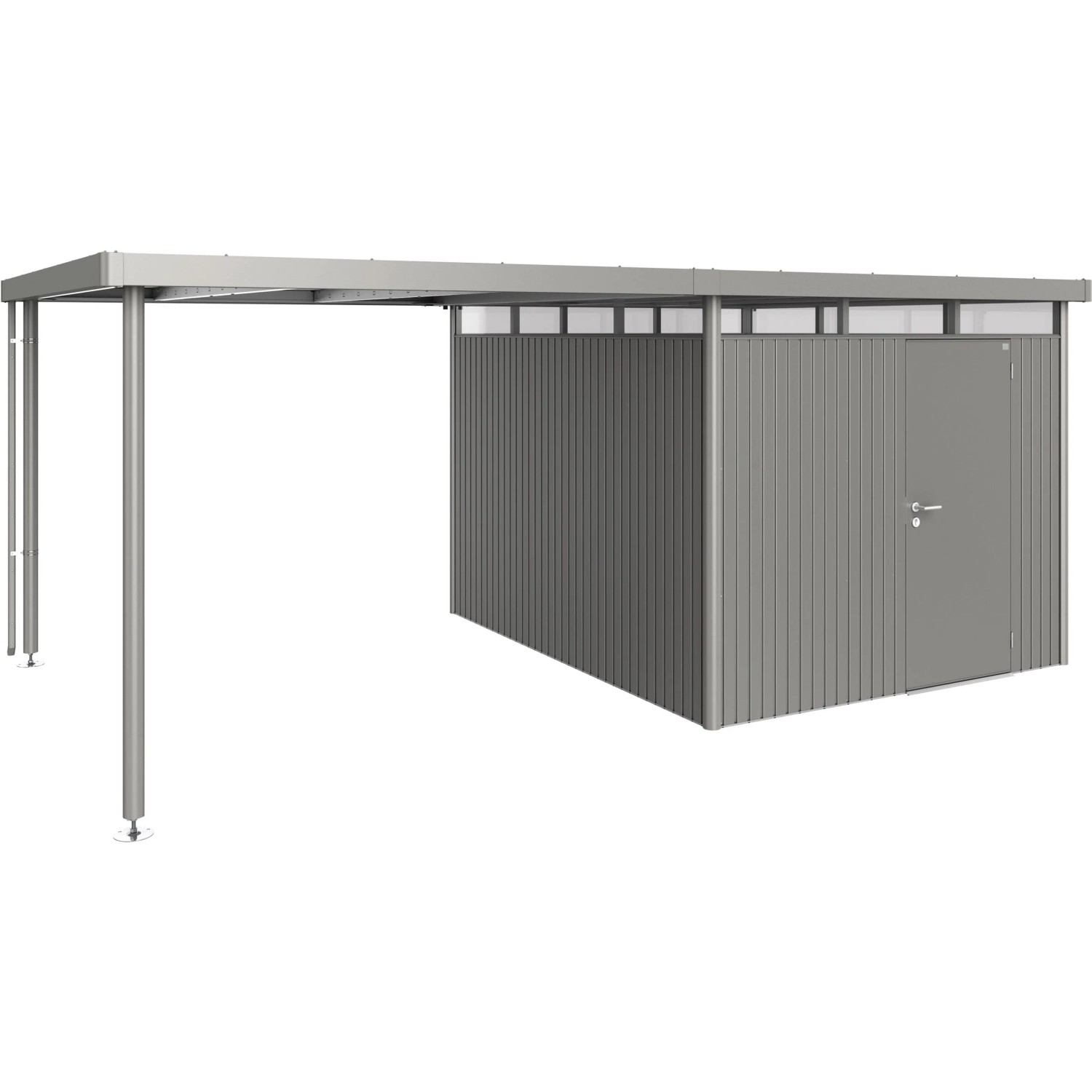 Biohort Dach boczny do altany ogr. HighLine H5 Quartz Grey Metallic