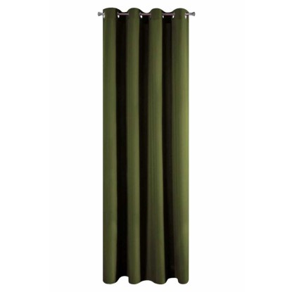 Zasłona RITA ciemnozielona 140 cm x 250 cm na przelotkach