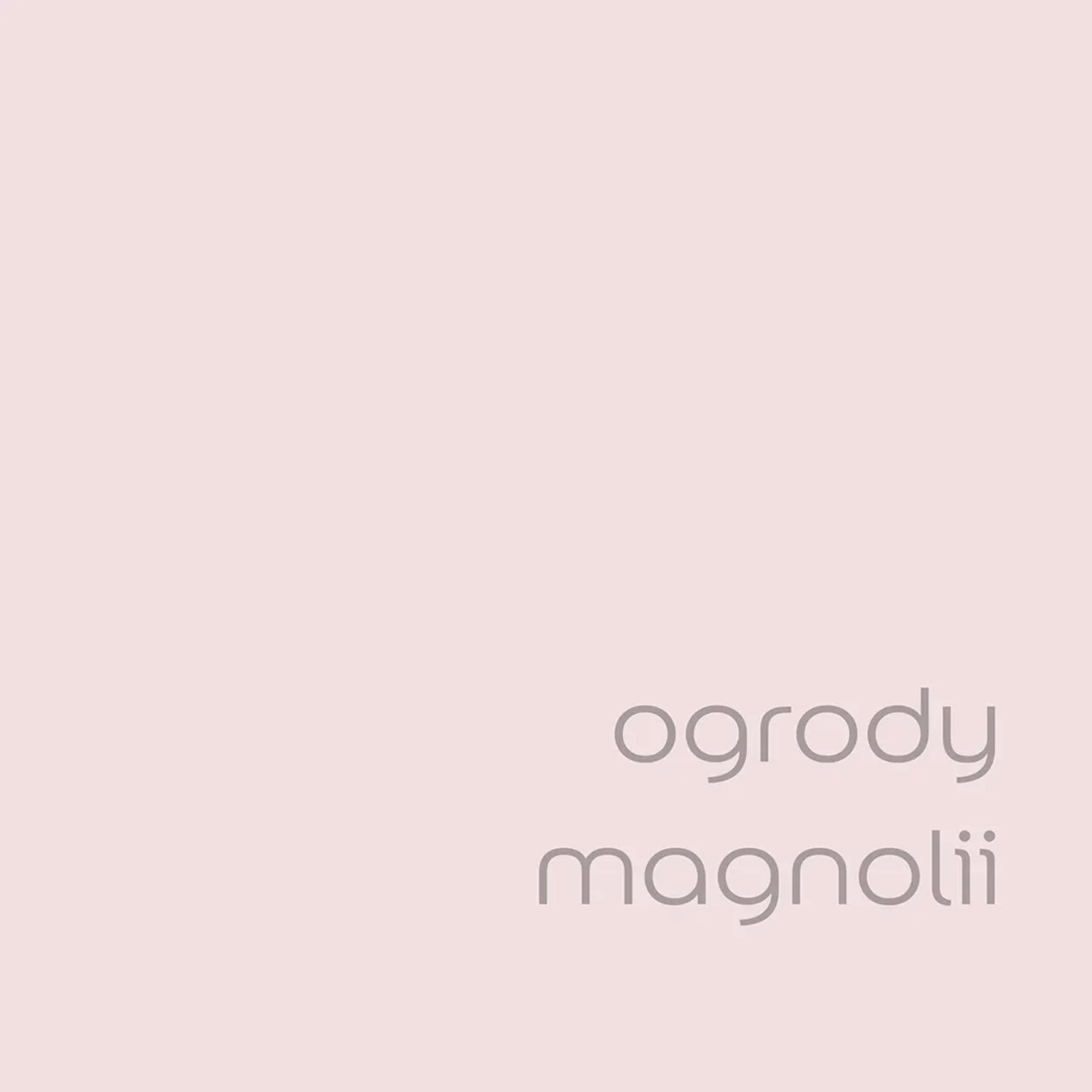 t.b.t. farba do ścian w kolorze różowym z napisem "ogrody magnolii".