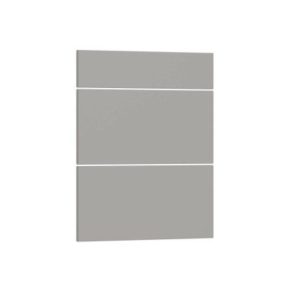 Trzy fronty do szafki z szufladami Roma 60 cm szary połysk