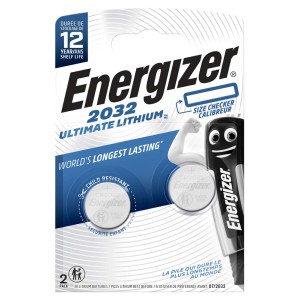 Energizer CR2032 Ultimate litowa bateria guzikowa 2 szt., idealna do elektroniki.