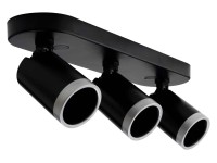 Volteno Listwa Spot BEST 3xGU10 max. 9W LED czarno-srebrna