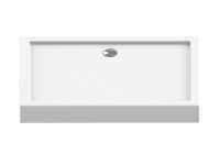 Signika Brodzik prostokątny Flexo biały 120 cm x 80 cm x 14 cm