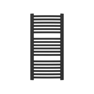 Czarny grzejnik t.b.t. do łazienki i salonu.